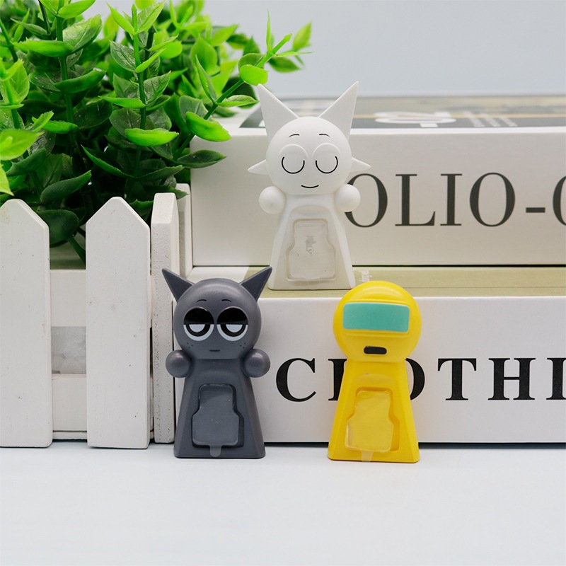 ( ส่งสินค้าจากกรุงเทพฯ) กล่องสุ่ม Incredibox Sprunki Action Figure ตัวเกาะโทรศัพท์ เกาะคอม