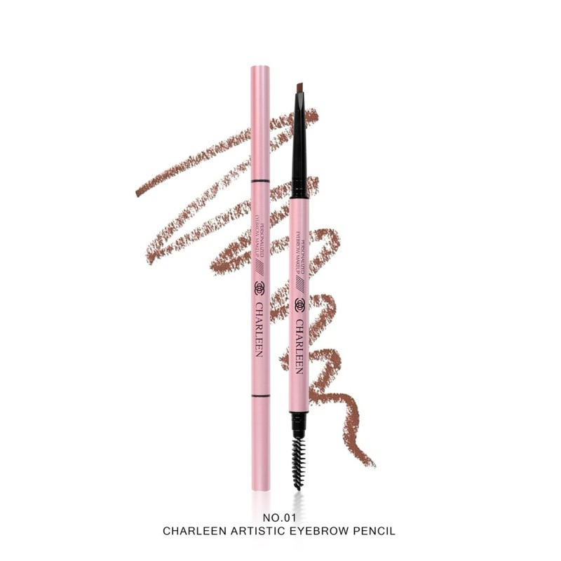 [ของแท้บริษัท/ส่งไว] ดินสอเขียนคิ้วชาลีน มี 2 เฉดสีให้เลือก เขียนง่าย เส้นเล็ก ติดทน