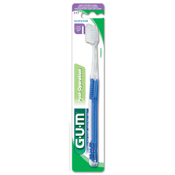 GUM 317 แปรงสีฟัน สำหรับใช้หลังผ่าตัด โพส-ออเพอะเรชั่น (รุ่น 317)GUM 317 Post-Operation Toothbrushes