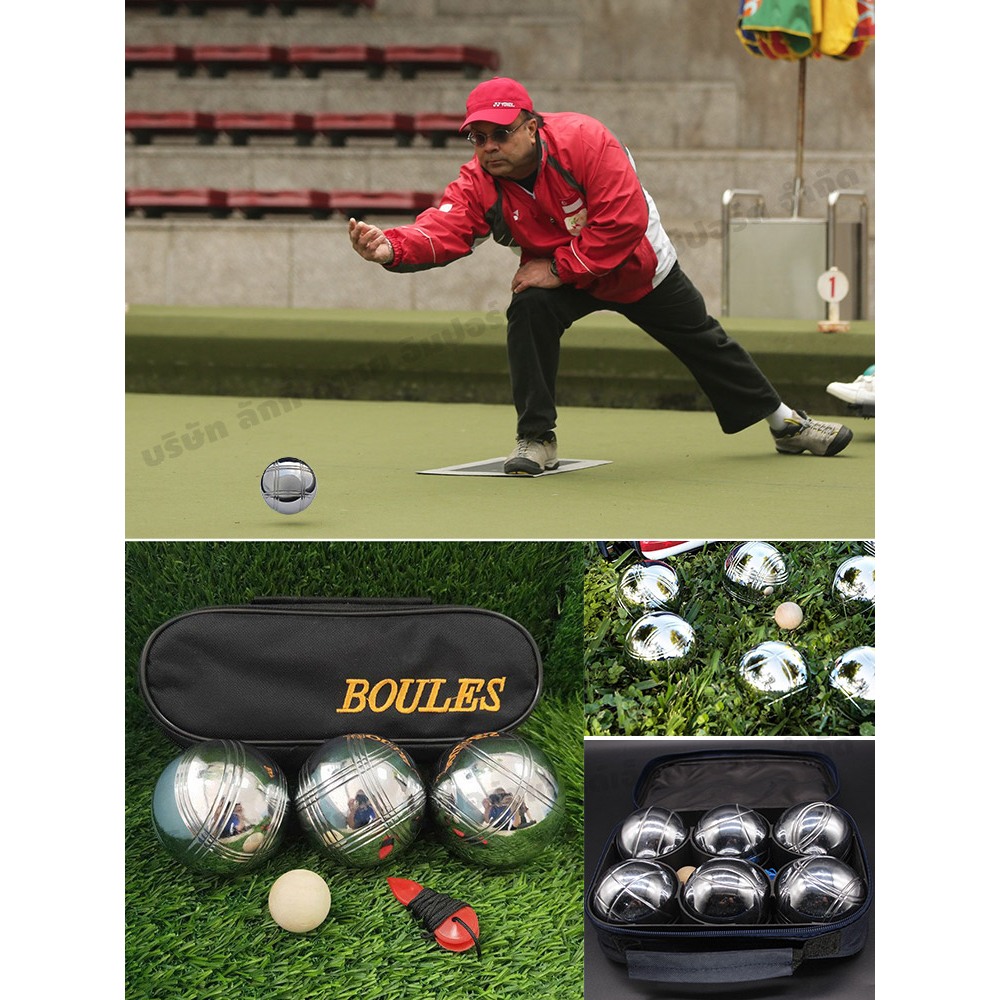 ESH ลูกเปตอง พร้อมส่ง ที่ออกกําลังกาย เปตอง 1 ชุด 12 ลูก กระเป๋า+ลูกแก่น และเชือกวัดระยะ Petaque ball - รูปที่ 4