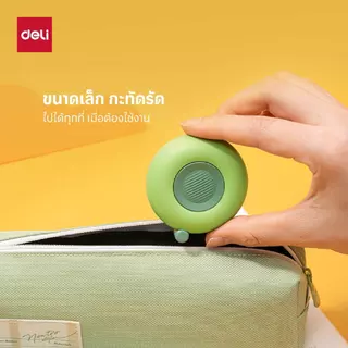 ตลับเมตรพกพาไซส์มินิ Deli รุ่น TT102 สำหรับวัด *มีเฉพาะหน่วยcm* (มี 3 สี / สีฟ้า,สีเขียว,สีชมพู)