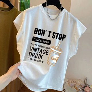 เสื้อแขนกุดสวยๆผู้หญิงฤดูร้อนมาใหม่ oversize เสื้อผ้าสาวอวบไ…