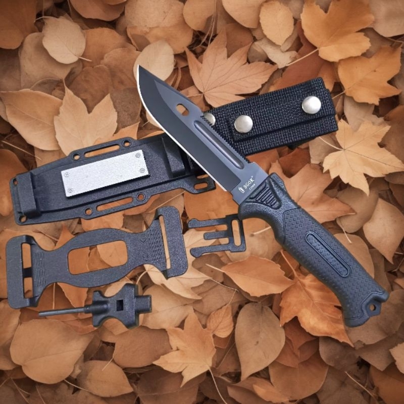 มีดพกมีดเดินป่า มีดปลอกพลาสติกแข็ง ปลอกไฟเบอ มีดพกรุ่น BGOK 5238A USA ยาว27cm