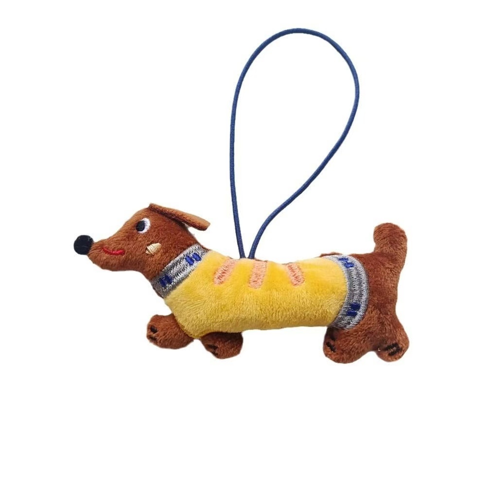 🔥COD🔥 Dachshund ตุ๊กตาตุ๊กตาการ์ตูนตุ๊กตาลูกสุนัขพวงกุญแจจี้กระเป๋าเป้สะพายหลัง Charm น่ารักกระเป๋าแขวนตกแต่งของขวัญเด็ก