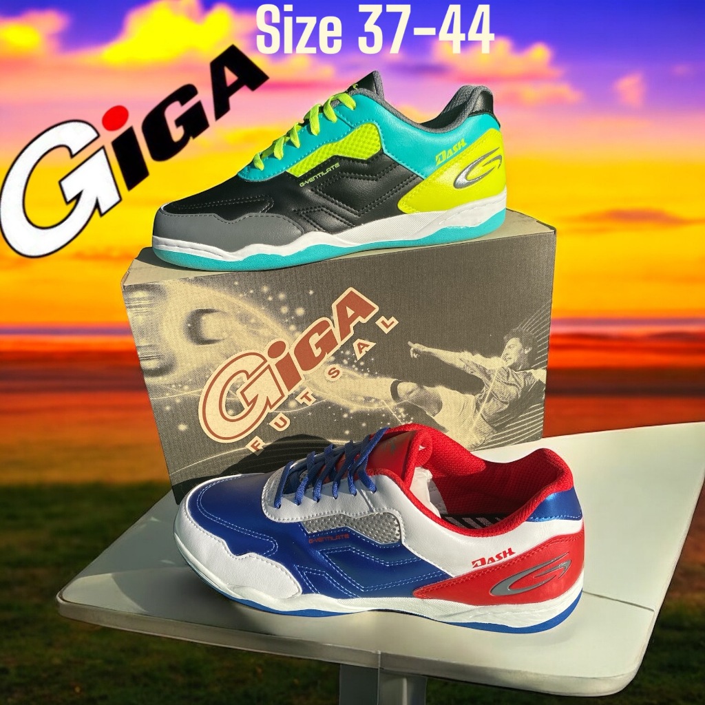 GIGAรองเท้าฟุตชอลรุ่นFG420size37-44มี2สีน้ำเงินและดำพื้นเหนียวหนึบสุดยอด!!!!!!