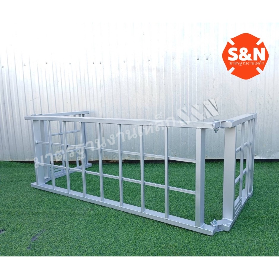 บันไดขึ้นรถมอเตอร์ไซค์ 3 พับ แบบกั้นคอกกระบะตัวล็อคตรงรุ่น รับน้ำหนัก 600 Kg  มี4สีให้เลือก รูปที่ 7
