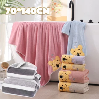 ✅พร้อมส่ง✅ผ้าขนหนู ปักลายการ์ตูน น่ารักมาก ขนนุ่มและดูดซับได้ดี 70x140 CM เหมาะสําหรับเด็ก
