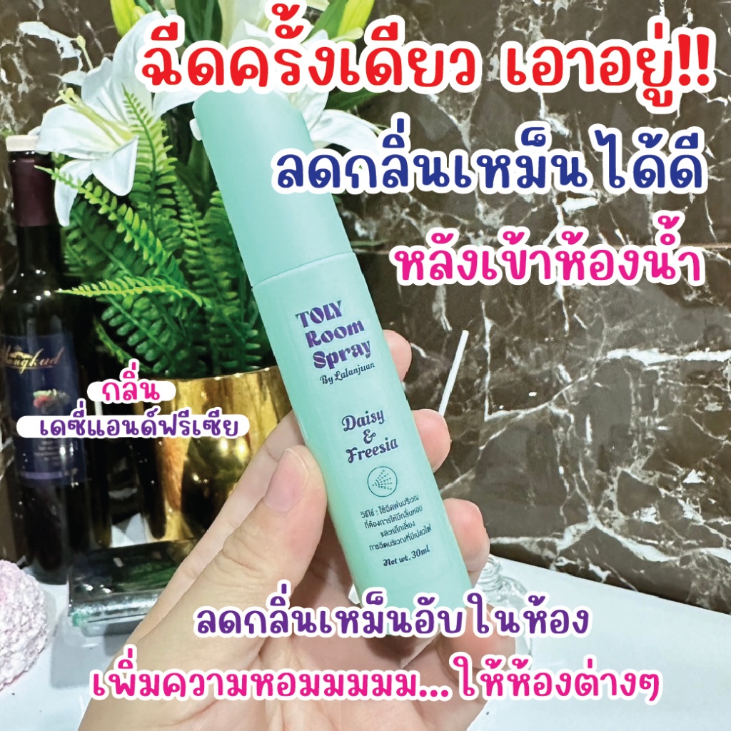 สเปรย์ดับกลิ่นห้องน้ำ น้ำหอมดับกลิ่นห้องน้ำแบบพกพา Toly Room Spray