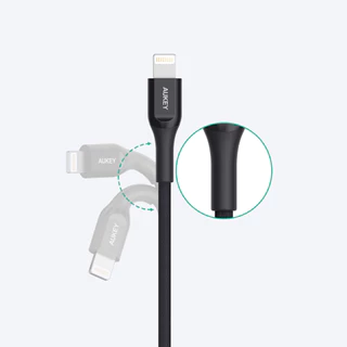 สายชาร์จ AUKEY USB-C to Lightning Cable Kevlar MFI (CB-AKL) by Banana IT