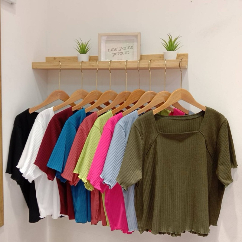 (อก 44-50“++) เสื้อแฟชั่นคนอวบ เสื้อคอเหลี่ยมสาวอวบใส่สบาย เสื้อผ้าแฟชั่นสาวอวบอ้วน เสื้อยืดคนอวบ fa