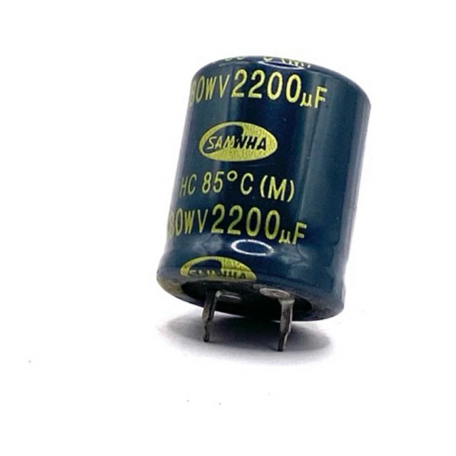 capacior 2200uf 80v  ตัวเก็บประจุ ของใหม่ คาปาซิเตอร์ ขาเขี้ยว ของใหม่