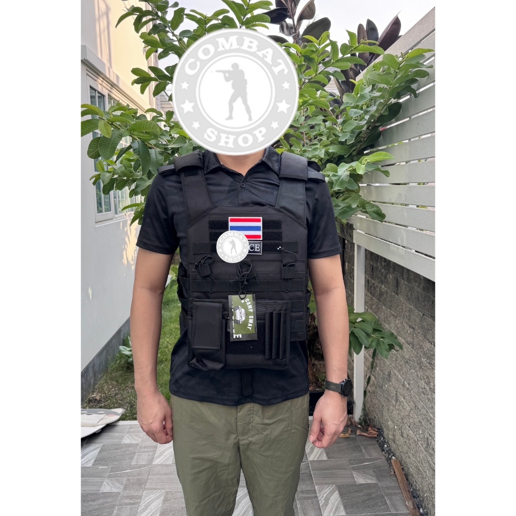 เสื้อเกราะจิ๋ว ป้ายCamp Swat แถมฟรีป้าย!! เสื้อเกราะ Army กรมการปกครอง ราคา ถูกที่สุด ดีลบีเคเค แกลเลอรีภาพที่ 7