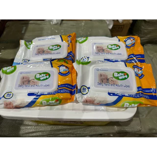 พร้อมส่ง ทิชชูเปียก 10 ห่อ (ห่อละ 80 แผ่น) แถมฟรีกล่องใส่ของอเนกประสงค์สุดน่ารัก ลายเป็ด ลายผึ้งsf90
