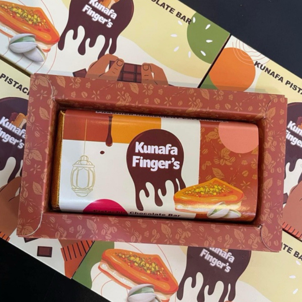 Kunafa Finger's Kunafa Pistachio Chocolate Bar (ช็อกโกแลตดูไบ) น้ำหนัก 175กรัม จากมาเลเซีย