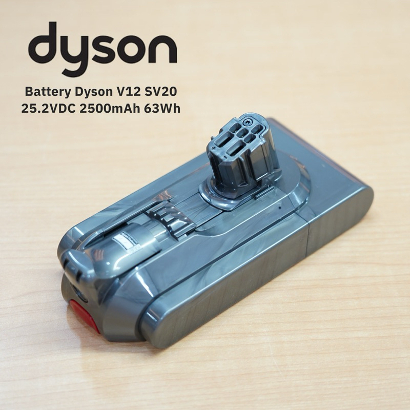 แบตเตอรี่แท้ Dyson V12 SV20 SV30 SV46 25.2VDC. 2500mAh. 63Wh. รับประกัน 3 เดือน