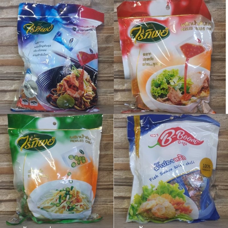 เครื่องปรุง สำหรับปรุงอาหาร ชนิดซอง บรรจุ 50 ซอง พริก น้ำตาล น้ำปลา น้ำส้มหั่น น้ำส้มบด ตรา ไร่ทิพย์