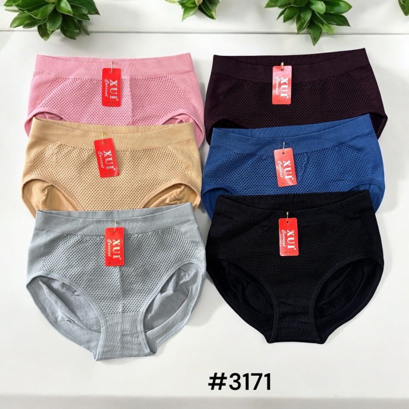 #3171# กางเกงในรังผึ้งเก็บพุงไซค์เล็ก เนื้อผ้าทอ ยกกระชับก้น สามารถระบายอากาศได้ดี
