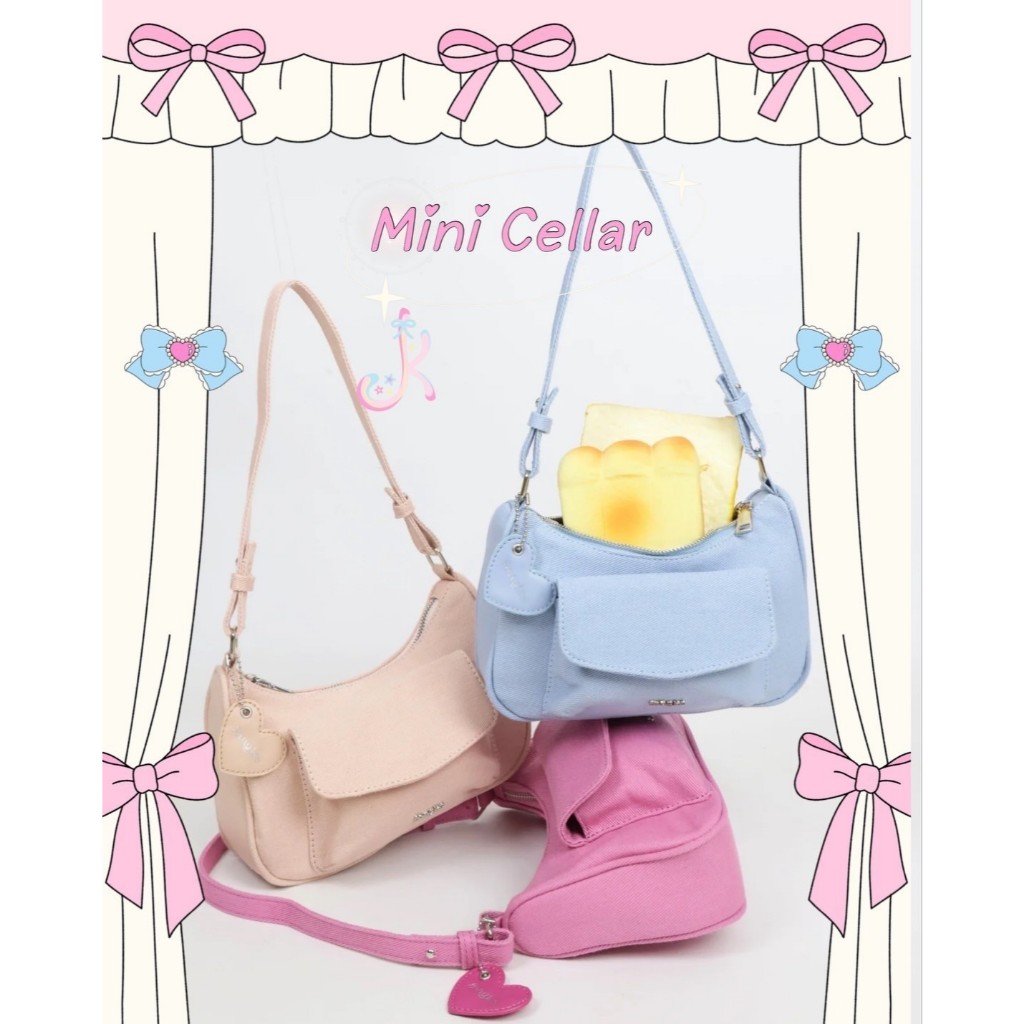 กระเป๋าMini Cellar cargo bag ขนาด8นิ้ว มีสาย2เส้น by 8anglesshop D095