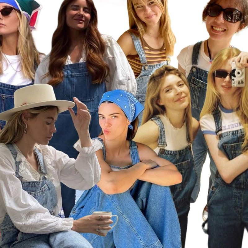 ชุดเอี๊ยมยีนส์กางเกงขายาวมีกระเป๋ากลางอก Pull&Bear Long Denim Overalls เข้าใหม่ น่ารักเชียว สียีนส์