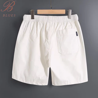 B BLUES กางเกงขาสั้น สไตล์เกาหลี มีกระเป๋าด้านหลัง แฟชั่นฤดูร้อน สําหรับผู้ชาย สินค้าตัวใหม่กางเกงขาสั้นชาย ผ้าดี