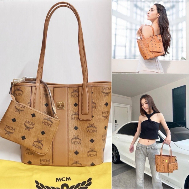 เข้าไทยเพิ่ม  New Mcm mini tote แม่+ลูก ของแท้ 💯%