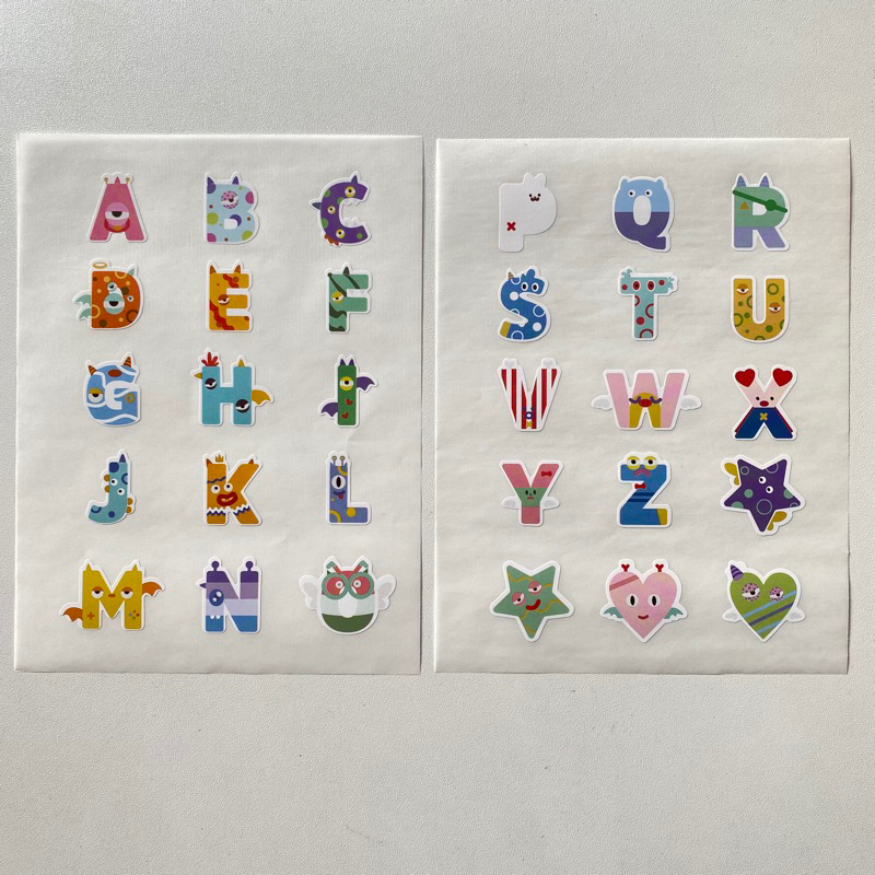 สติกเกอร์ สติ๊กเกอร์ A-Z Sticker