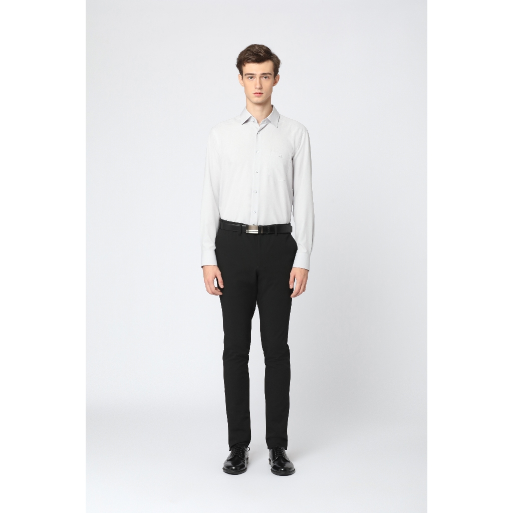 ARROW PROFREX SHIRT เบา สบาย ไม่ยับ แค่ลูบก็เรียบ - เสื้อเชิ้ต แขนยาว ทรง SMART สีเทา MACM909-GY