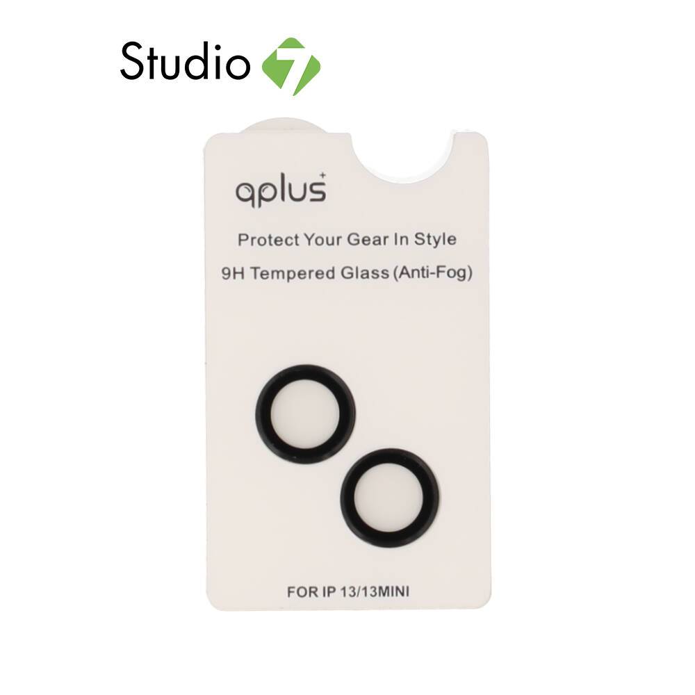 ฟิล์มกันเลนส์ QPLUS Camera Ring Lens iPhone 13/13 Mini Black by Studio7