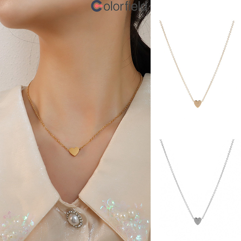 Colorfield ความรักสร้อยคอ แฟชั่นสําหรับผู้หญิง สไตล์เกาหลี เข้ากับทุกชุด