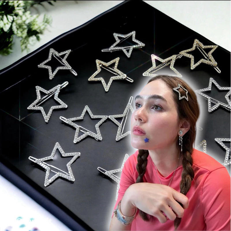 ✨🌟กิ๊บดาวประดับเพชรงานวิ้งๆระยิบระยับ(ราคาต่อ1ชิ้น)เป็นงานใส่ดูแพง ✨🌟หมดทุกรอบที่เติมดารานิยมติดกันมากกกกก ราคาถูกสุด