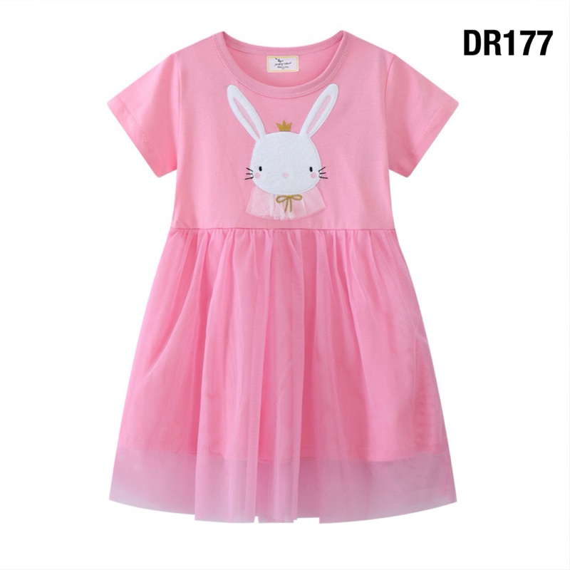 💥พร้อมส่งจากไทย💥ชุดเดรสเด็ก Brand Jumping meter DR177 ชุดเดรสน่ารัก ผ้านิ่ม ใส่สบาย น่ารักมาก