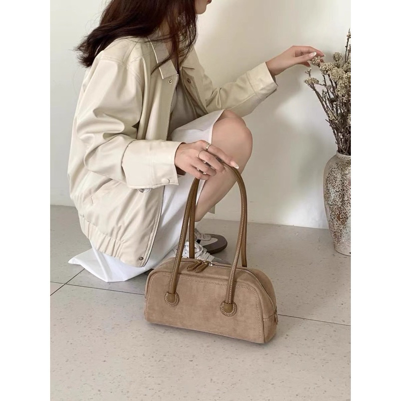 [พร้อมส่ง!] ส่งต่อ กระเป๋าสะพายหนังกลับ/หนังด้าน Gelato bag💖✨