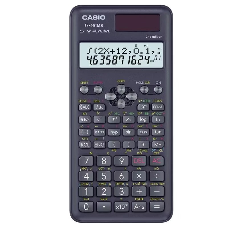 CASIO รุ่น FX-991MS 2nd edition เครื่องคิดเลขวิทยาศาสตร์  ของแท้ 100% ของใหม่ Casio fx-991MS 2nd Edition เครื่องคิดเลข