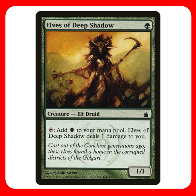 [MTG] Elves of Deep Shadow [RAV] [GREEN] [COMMON] [NORMAL] [ENG] (การ์ดเมจิค / Magic the Gathering) 