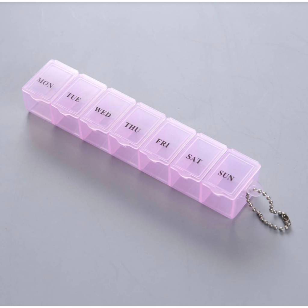 ✅(ถูกที่สุด พร้อมส่ง) กล่องยา ตลับยา ตลับใส่ยา 7 ช่อง แบบยาว - รูปที่ 6