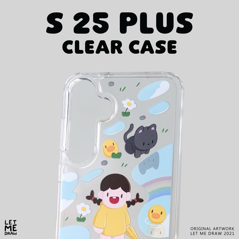Clear case for Galaxy ** S25 Plus ** LETMEDRAW แจ้งสีของโลโก้ทางแชท
