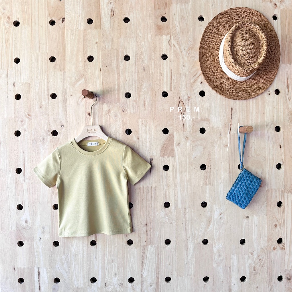 KIDS เสื้อยืดคอกลม แขนสั้น ผ้าคอตตอนยืด ใส่สบาย รูปที่ 5