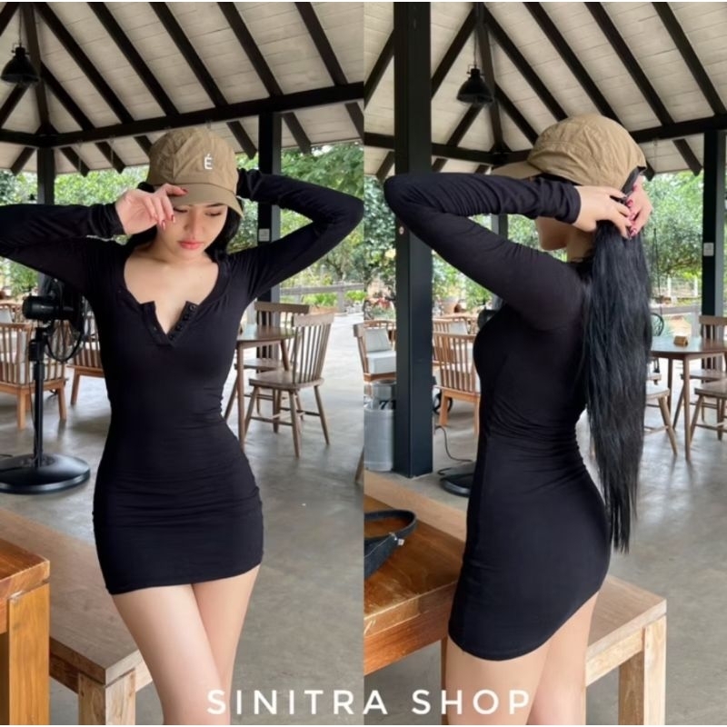 พร้อมส่งต่อ เดรส ร้าน sinitra shop