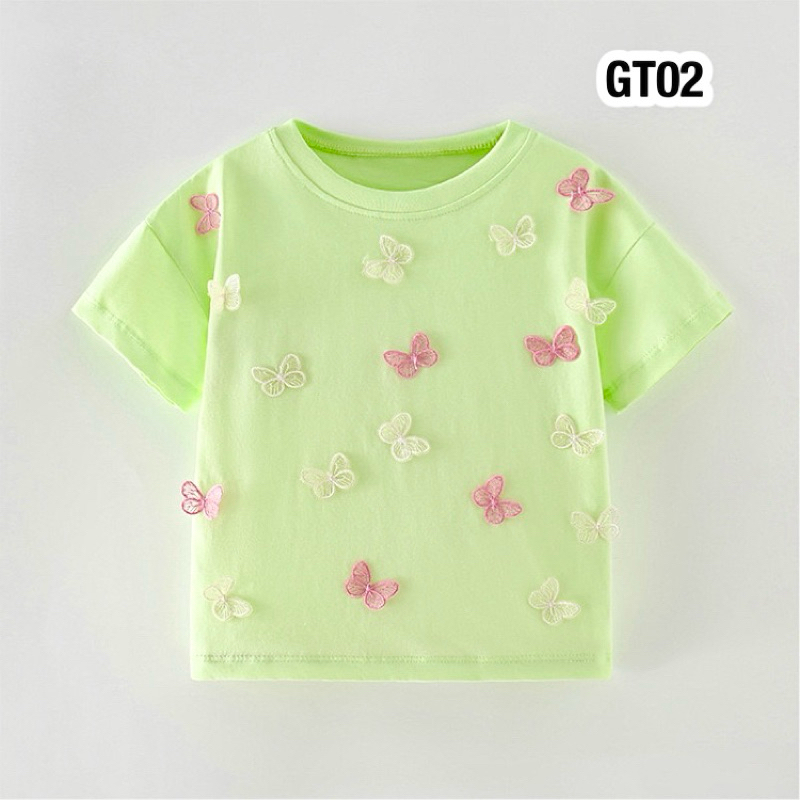 💥พร้อมส่งจากไทย💥GT02 เสื้อยืดแขนสั้น ปักลายน่ารัก ผ้าไม่หนา ใส่สบาย ระบายอากาศได้ดี คุณภาพดีเว่อร์เช่นเคย‼️
