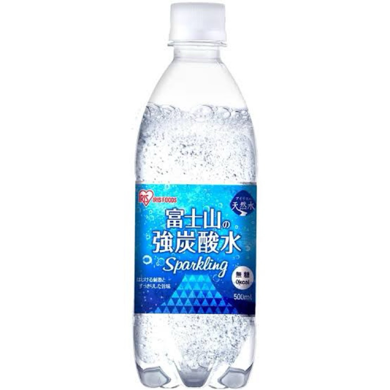 น้ำแร่อัดก๊าซ นำ้ข่าจากญี่ปุ่น🇯🇵 sam Iris ohyyama fuji sparkling natural mineral water 500ml. จากภูเ