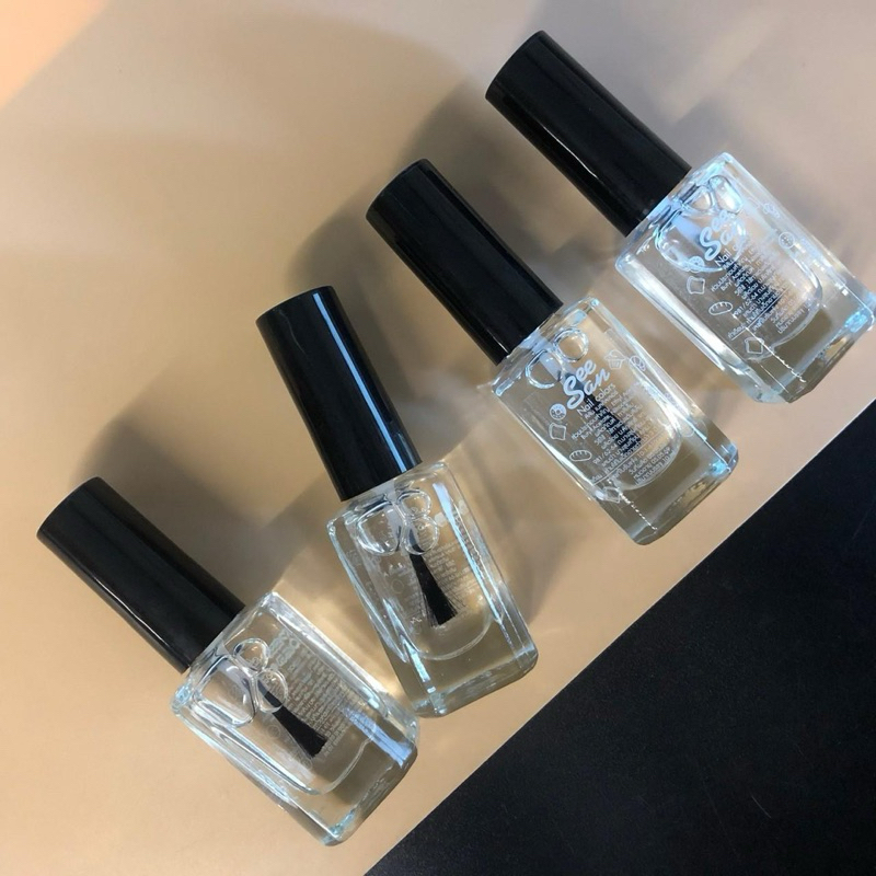 (12 ชิ้น) No.376 สีทาเล็บ   สีใสสีเคลือบ คละแบบ หนึ่งกล่องมี 12 ขวด สุ่มแบบมีกลมเหลี่ยม