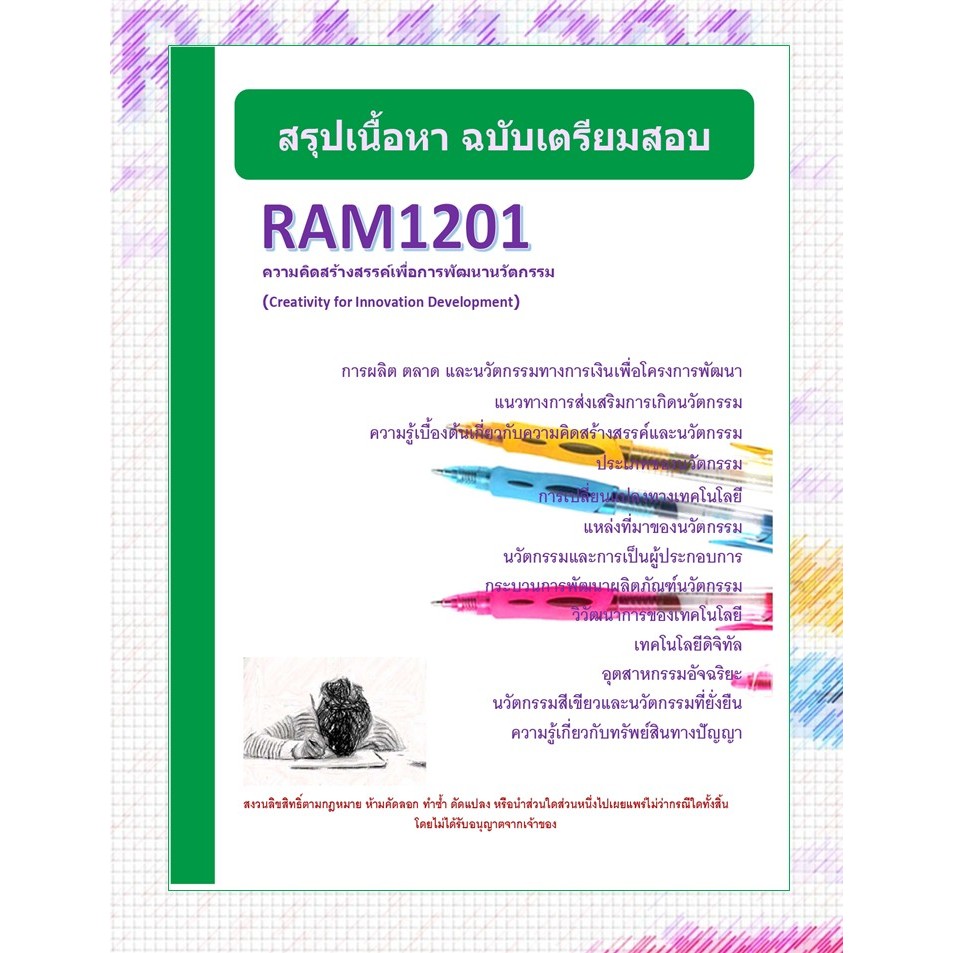 RAM1201 ความคิดสร้างสรรค์เพื่อการพัฒนานวัตกรรม (Creativity for Innovation Development)