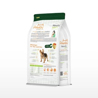Pawdy Senior 7+ ขนาด 8 kg อาหารสุนัขสูงวัยทุกสายพันธุ์ สูตรเนื้อแกะและปลาผสมเนื้อจระเข้