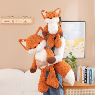 ตุ๊กตาจิ้งจอกเต้นรำ 75CM 60CM 50CM 28CM ขนนิ่มน่ากอดสุดๆ เขียนการ์ดอวยพรได้
