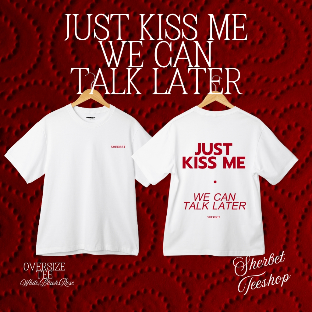 เสื้อยืดโอเวอร์ไซส์ ลายวาเลนไทน์ 2025/ sherbetteeshop