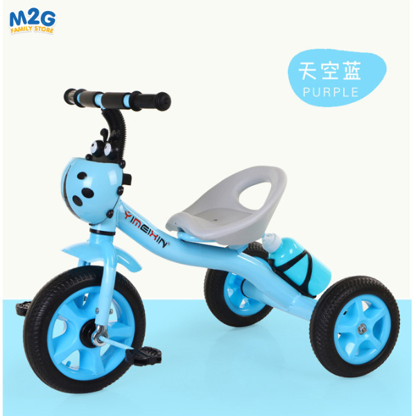 M2G จักรยานเด็ก สามล้อถีบ เต่าทอง มีขวดน้ำ แถมฟรี หลัง - Tricycle #0712