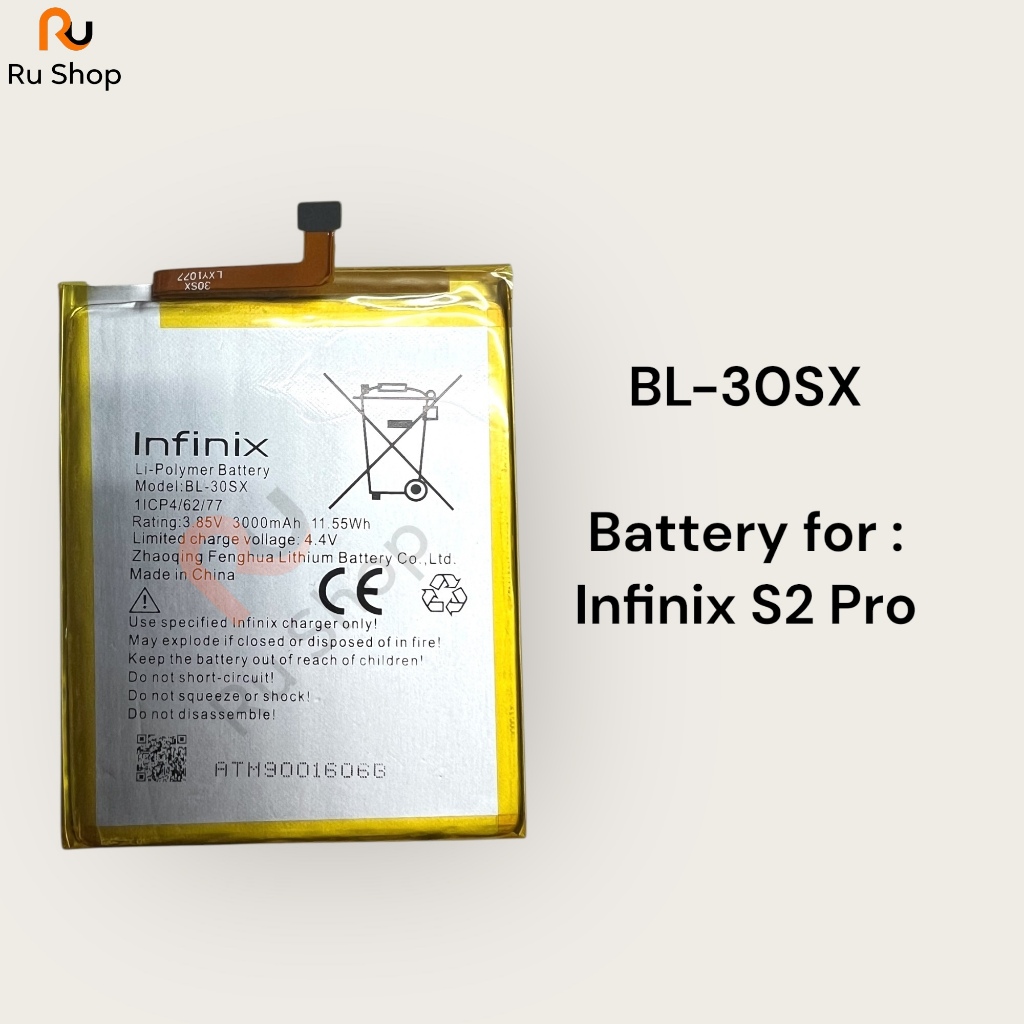 แบตเตอรี่ Infinix S2 Pro BL-30SX 3000mAh ประกัน 3 เดือน