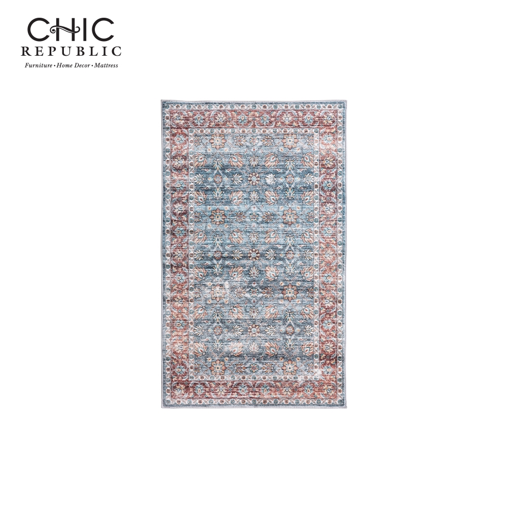 พรม CHIC REPUBLIC FIORENZA 120×180 ซม. สีฟ้าอมเขียว_0