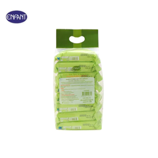 ENFANT (อองฟองต์) Extra Mild Face & Body Wipes ผ้าเช็ดทำความสะอาดแบบเปียก สูตรน้ำแร่บริสุทธิ์ 1แพ็ค/8ห่อ 22แผ่น/ห่อ