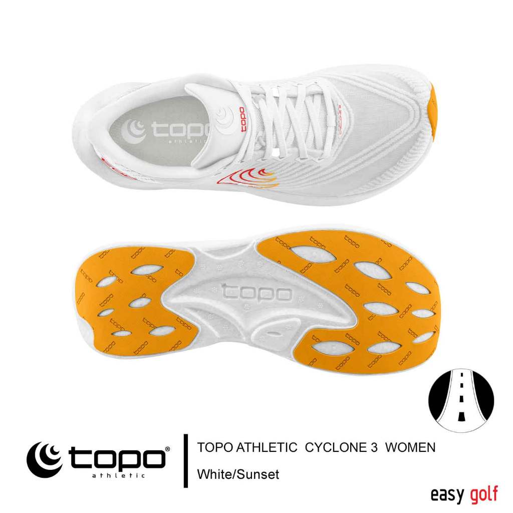 TOPO ATHLETIC ROAD CYCLONE 3 WOMEN'S RUNNING SHOES รองเท้ากีฬา วิ่งถนนผู้หญิง — صورة 6